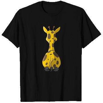 Discover Giraffe Pet from behind T-Shirts