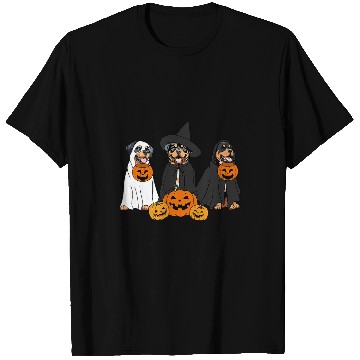 Discover Rottweiler Pet And Witch Rottweiler Rottweiler Halloween T-Shirts