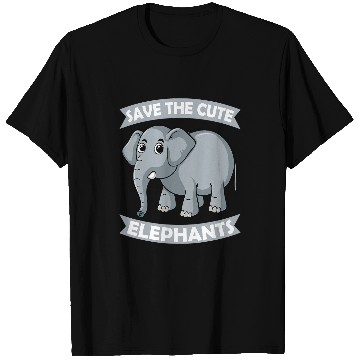 Discover Elephant Mammal Save the Cute Elephants Zoo Circus Elephant conservative T-Shirts