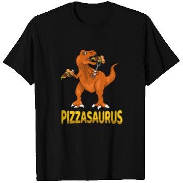 Discover Dinosaur Pet Pizza Dinosaur Pizzasaurus Funny Tyrannosaurus with Pizza T-Shirts