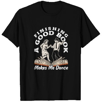Discover Book Fun Finishing a Good Book Joyful T-Shirts