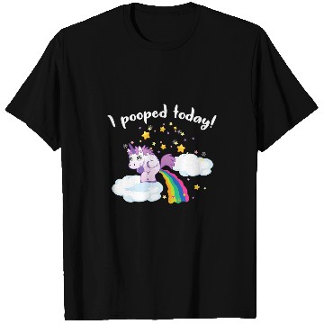 Discover Unicorn Pet Funny I Pooped Today Unicorn 0 T-Shirts