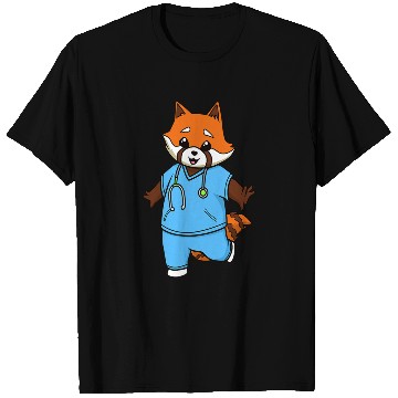 Discover nurses Job Comic red panda nurses T-Shirts