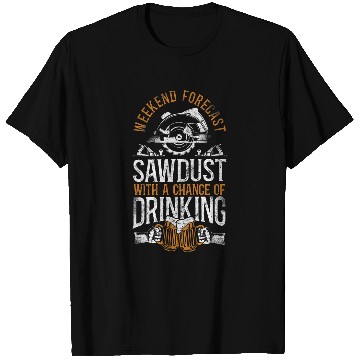 Discover Woodworker Job Carpenter Tools vintages Beer Drunk 1 T-Shirts