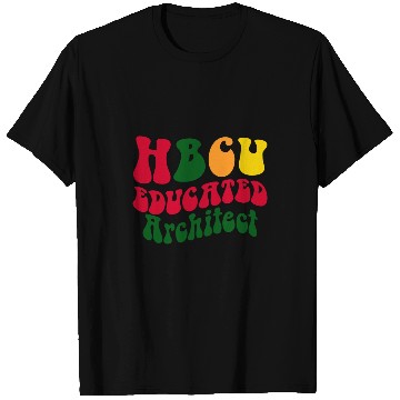 Discover Architect Job HBCU Educated Architect Black college Alumni Apparel Retro T-Shirts