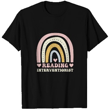 Discover Book Fun Reading Interventionist Application Rainbow Reading Teacher T-Shirts