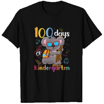 Discover Koala Pet 100 Days Of Kindergarten Koala 100th Day School Kindergarten T-Shirts
