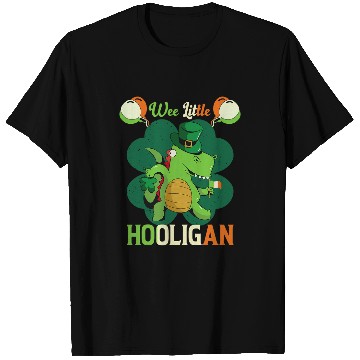 Discover Dinosaur Pet St Patricks Day Wee Little Hooligan Boy Kids T-Shirts