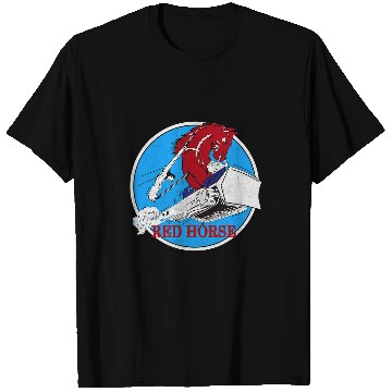 Discover Horse Pet RED HORSE Combat Engineer US Military T-Shirts