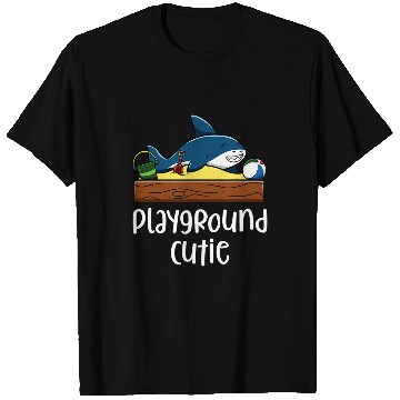 Discover Shark Pet Playground Cutie Funny Shark SandBox Ball Drawing T-Shirts
