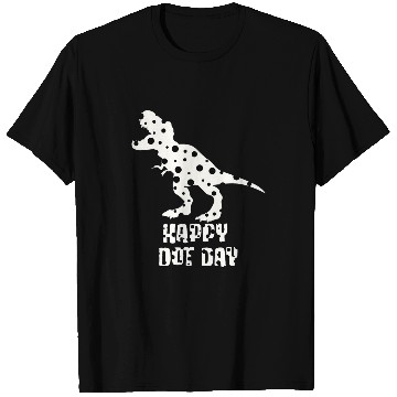 Discover Dinosaur Pet Polka Dot T rexs Dinosaur International Happy Dot Day White B T-Shirts