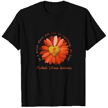 Discover Multiple Sclerosis Ribbon Daisy Be Kind T-Shirts
