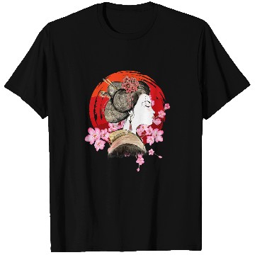 Discover Japan Zen Circle Cherry Blossom Geisha Japanese T-Shirts