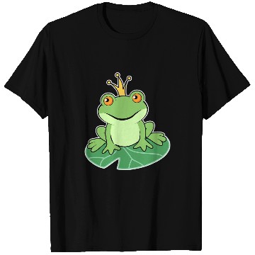 Discover Frog Pet Cute King Frog Toad with a Crown T-Shirts