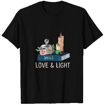 Discover Book Fun Wicca Gift White Magic Tee White Witch Pagan Spell Book Jade T-Shirts