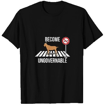 Discover Goats Pet Skateboarding Become Ungovernable I Love T-Shirts