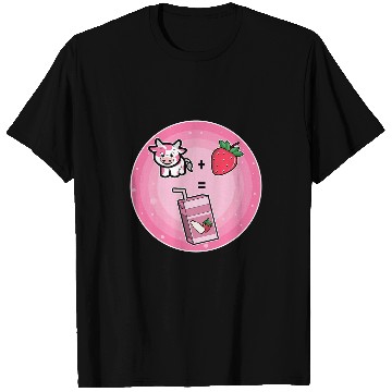 Discover Cow Pet Strawberry milk cow T-Shirts