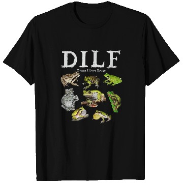 Discover Frog Pet DILF Damn I Love Frogs Funny Frog Lover T-Shirts