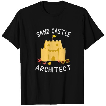 Discover Architect Job Sand Castle Architect T-Shirts