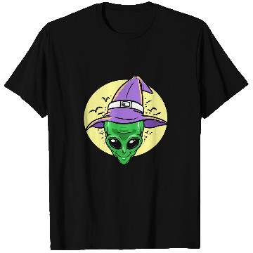 Discover Aliens UFO Wizard Witch Halloween T-Shirts