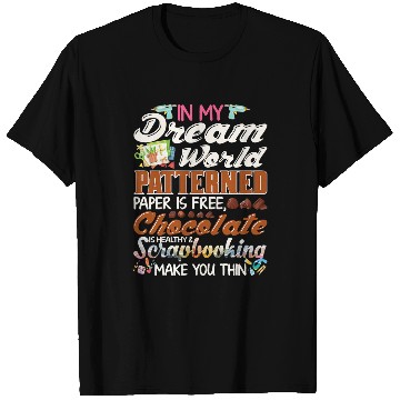 Discover Book Fun World Patterned Paper freess Funny Scrapbooking Lover T-Shirts
