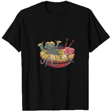 Discover Octopus Pet Ramen Cthulhu T-Shirts