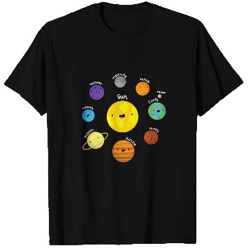 Discover Astronaut Job Solar System Planets STEM Son Moon Earth Astronauts Jupiter T-Shirts