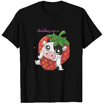 Discover Cow Pet strawberry cow in a strawberry T-Shirts
