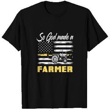Discover Tractor Fun driving God Made A Farmer American Flag Tractor Farmer T-Shirts