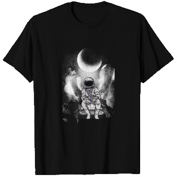 Discover Astronaut Job Moon Swing Astronaut Stars Space Funny Outer Cosmic Planet T-Shirts