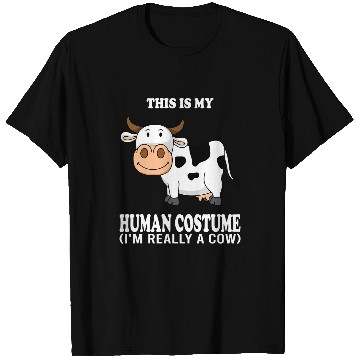 Discover Cow Pet This Is My Human Costume Im Really A Cow Funny Party Squad T-Shirts