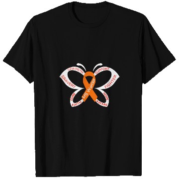 Discover Multiple Sclerosis Ribbon Orange Ribbon MS Warrior Butterfly Hope T-Shirts