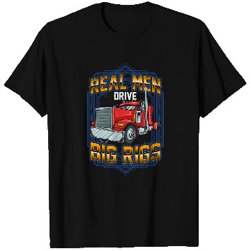 Discover Horse Pet Truck Driver Real Men Big Rigs Wheeler Diesel Horsepower T-Shirts