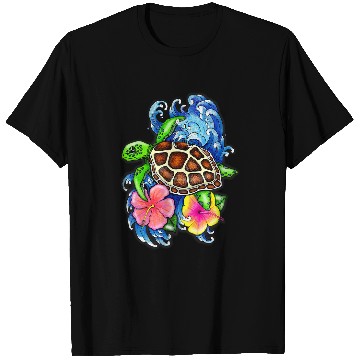 Discover Turtle Pet and Hibiscus T-Shirts
