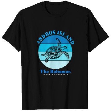 Discover Turtle Pet Andros Island Bahamas Ocean T-Shirts