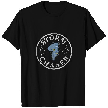 Discover Storm Chaser Meteorologist Tornado Chasing Hurricane Grunge T-Shirts