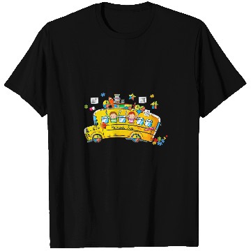 Discover Autism Puzzle School Bus Driver T-Shirts
