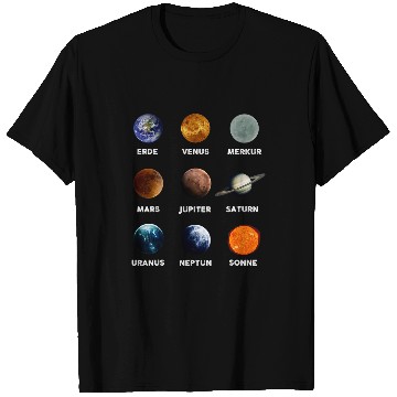 Discover Astronaut Job Solar System Planet Space Galaxy Planets T-Shirts