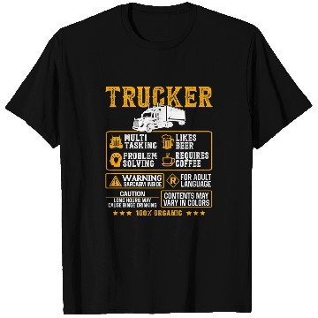 Discover Truck Fun Trucker Multi Tasking Problem Solving TruckerFunny Truck Driver 26 T-Shirts