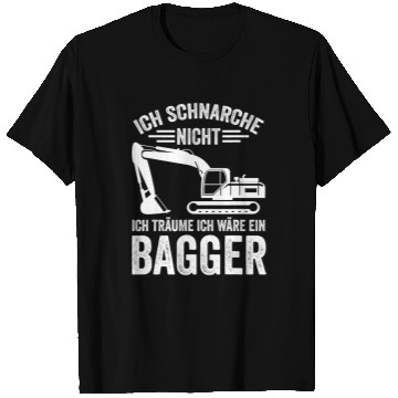 Discover Excavator Fun Construction Site Digger Driver Construction Worker Funny T-Shirts