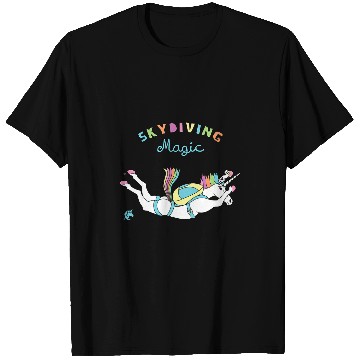 Discover Unicorn Pet Skydiving Magic T-Shirts