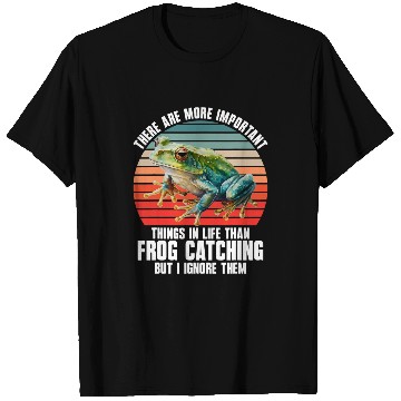 Discover Frog Pet Catch Frog Toad Amphibian Frog Catching T-Shirts
