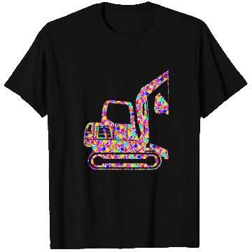 Discover Excavator Fun International Dot Day Colorful Dotted Excavator 1 T-Shirts