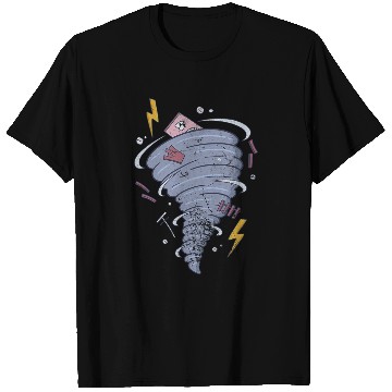 Discover Storm Chaser Tornado Chasing Hurricane Meteorologist Grunge T-Shirts