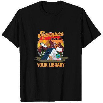 Discover Book Fun Adventure Begins At Your Library Summer Reading Program 04 0 T-Shirts