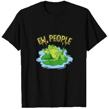 Discover Frog Pet Ew People Frog On Lily Pad Water T-Shirts