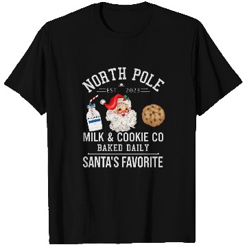 Discover nurses Job North Pole Milk And Cookie Co Fun Christmas nurses Pharmacist T-Shirts