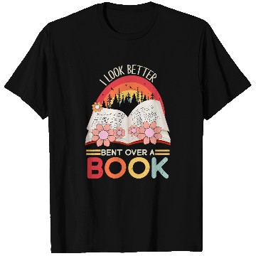 Discover Book Fun I Look Better Bent Over A Book Retro Reading Club Matching T-Shirts