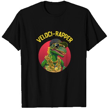 Discover Dinosaur Pet VelociRapper Velociraptor Rapper Raptor T-Shirts