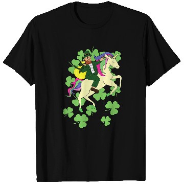 Discover Unicorn Pet St Patricks Day Riding Magical Rainbow Unicorn Lover T-Shirts